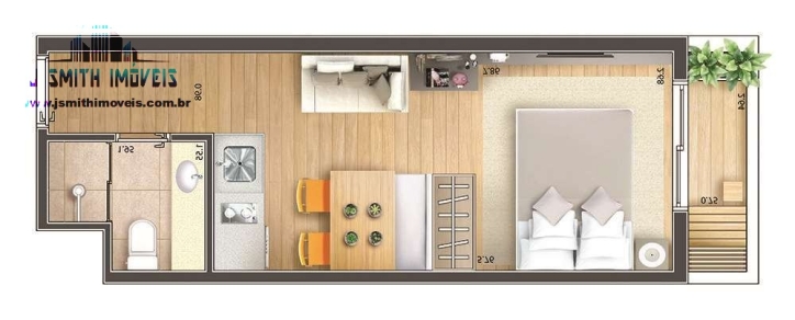 Apartamento à venda com 1 quarto, 26m² - Foto 13