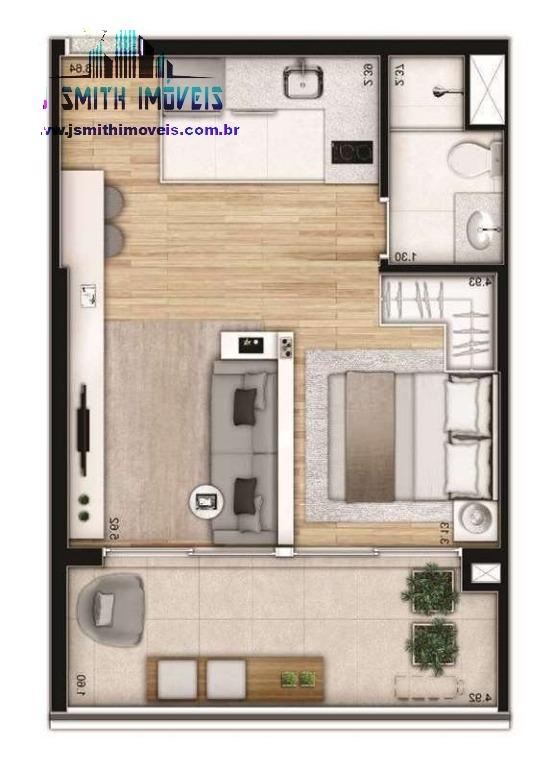 Apartamento à venda com 1 quarto, 40m² - Foto 12